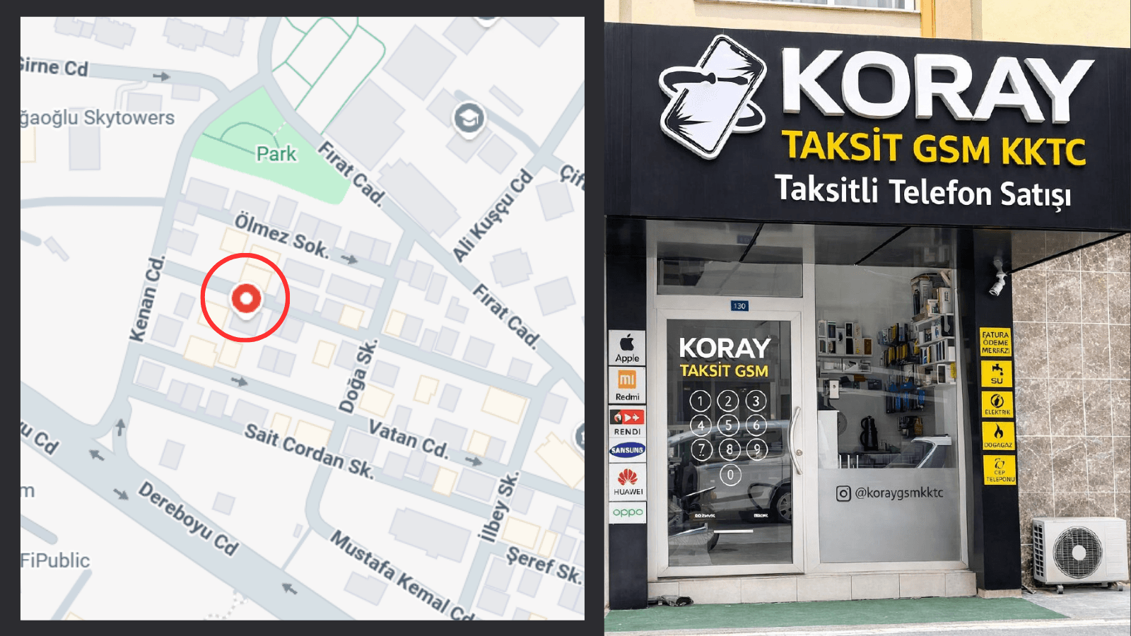 Koray Taksit GSM mağaza görüntüsü
